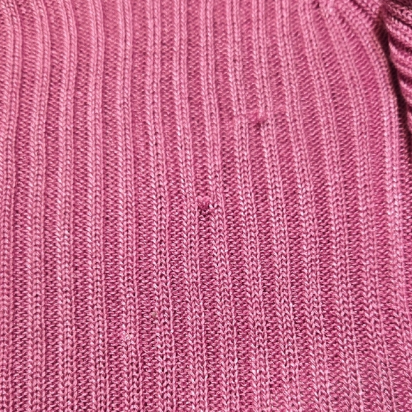 SW3 Free People Game On Butterfly Blush  Cardigan Sweater Sz Md Ribbed Oversized - Picture 5 of 12